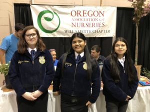 (From left) Gervis High School students Rebekah Hobson, Arlette Tapia, and Salma Betancourt